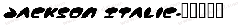 Jackson Italic字体转换